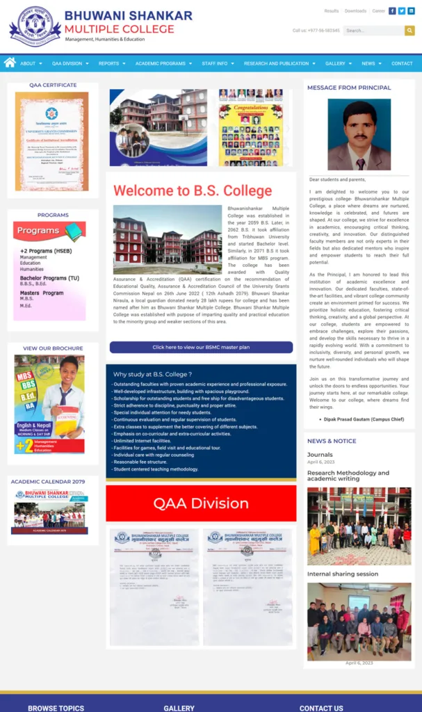 Portfolios 5 screencapture bscollege edu np 2024 03 28 14 22 15